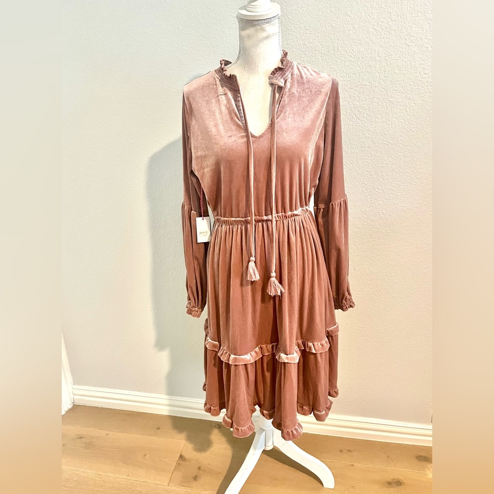 Simply Southern Pink Ruffle Dress